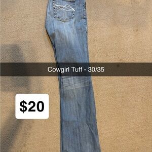 Cowgirl Tuff Blue Boot Cut Jeans